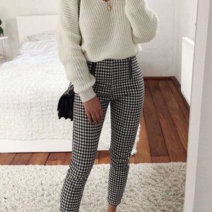Lightweight checkered pants